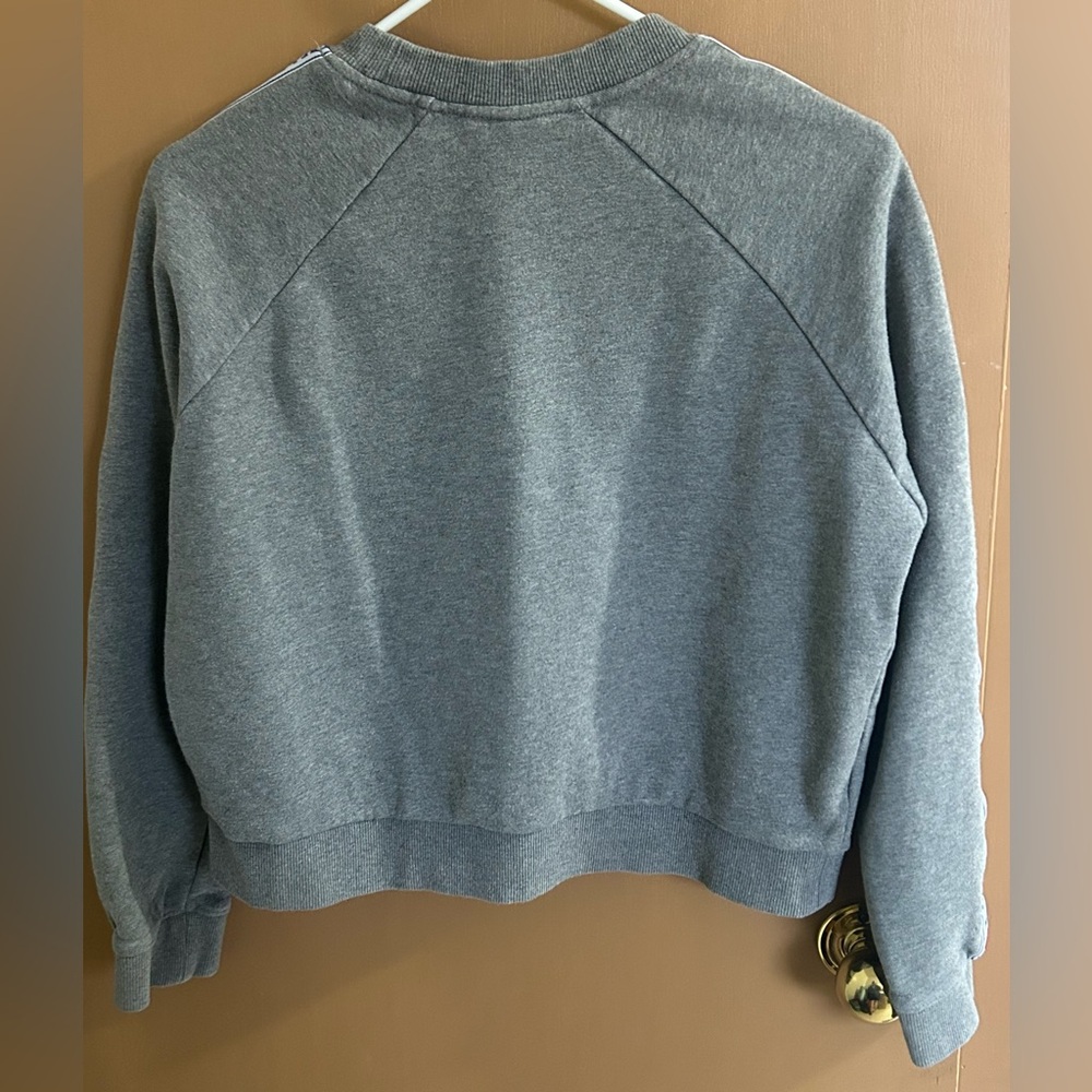 Vans Women's Grey Crewneck Sweatshirt with Logo Tape - Picture 4 of 6